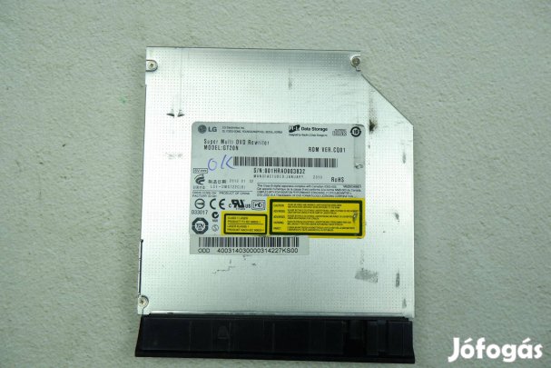 LG Super Multi laptop DVD író GT20N SATA 12.7mm