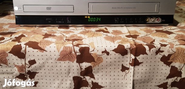 LG dvd lejátszó videó kombó távval 6 fejes VHS Panasonic Samsung