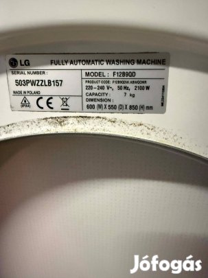 LG f12b9qd mosógép alkatrésznek