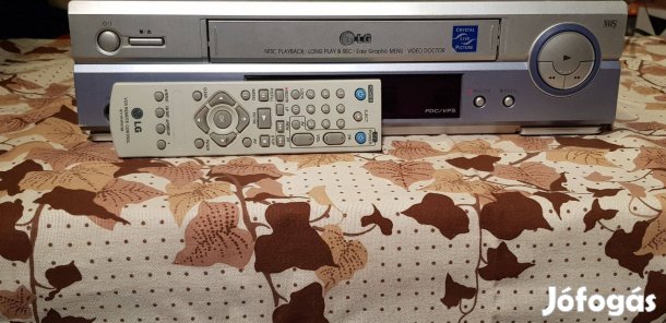 LG lv2579 Video Doctor felvevő videó magnó távval VHS