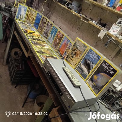 LG video + 20 darab Netional Geografic video film eladó !