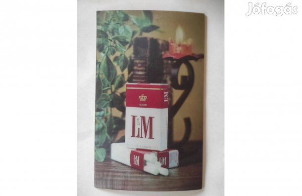 LM cigaretta háromdimenziós képe álló, asztalra (Japánban nyomtatott