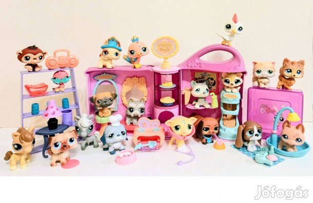 LPS Little Littlest Pet Shop kutya kávézó és figura csomag