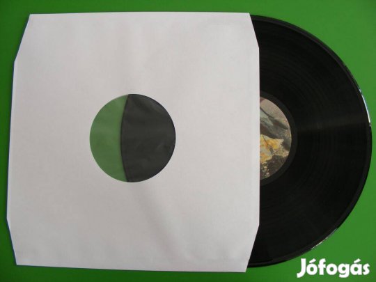 LP tasak antisztatikus fóliával - fehér - 90gr. - vágott sarkokkal