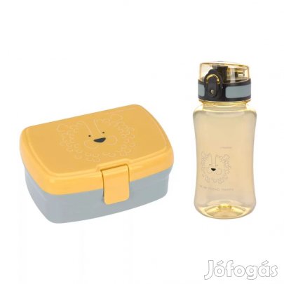 LÄSSIG uzsonnás szett ivópalackkal-Friends Lion OUTLET termék