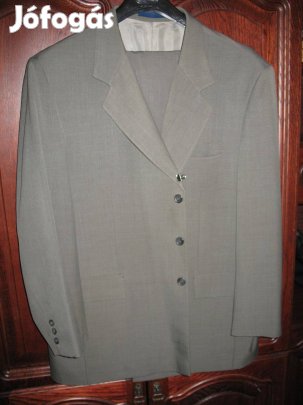 L.Tailor 60-as méret zöld öltöny, zakó + nadrág