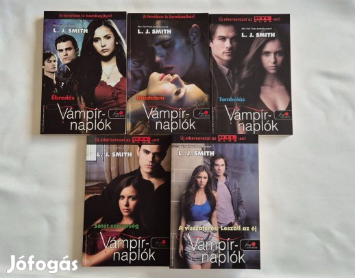 L. J. Smith Vámpírnaplók 1-5 könyv sorozat