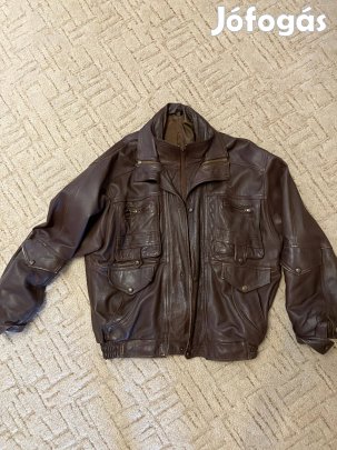 L -es, férfi bőrdzseki