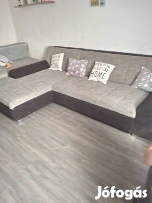 L alakú kanapé, ágyazható, jó álapotba!