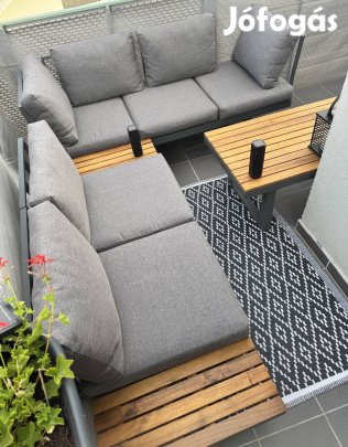 L alakú kerti lounge garnitúra