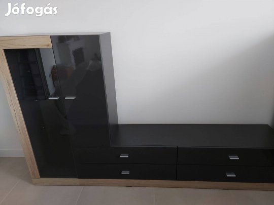 L alakú nappali bútor+polcos rész eladó