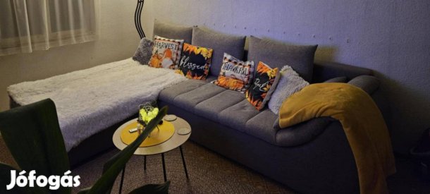 L alakú ülőgarnitúra ágyazható