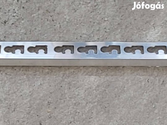 L aluprofil, élzáró, 10 mm x 2,7 m