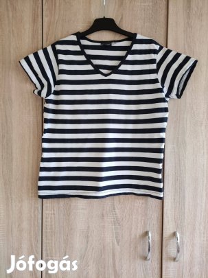 L-es csíkos női póló Esmara