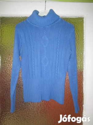 L-es kék kötött meleg garbó