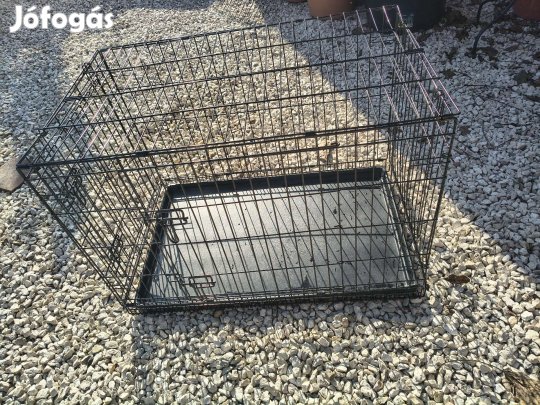 L-es méretű (91 cm), kétajtós kutyaketrec Elválasztóval