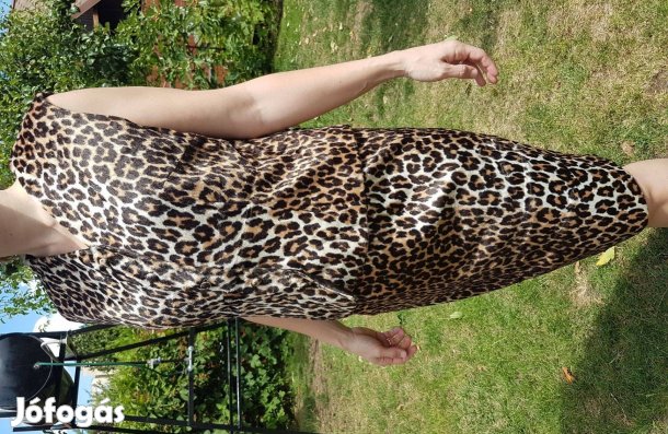 L-es méretű szoknya mellény női leopárd mintás kosztüm L