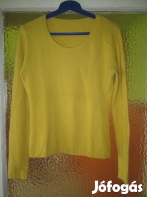 L-es sárga puha meleg pulóver