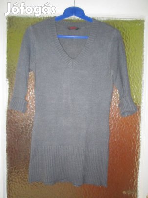 L-es sötétszürke kötött tunika