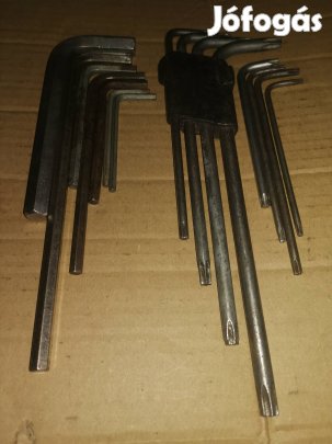 L-imbuszkulcsok és L- Torxkulcsok egyben 