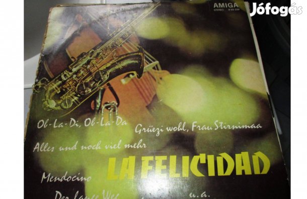 La felicidad bakelit hanglemez eladó