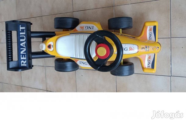 Lábbal hajtós Renault versenyautó - csak személyes átvétellel