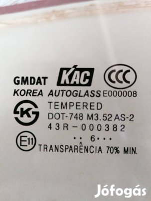 Lacetti első oldal ablak