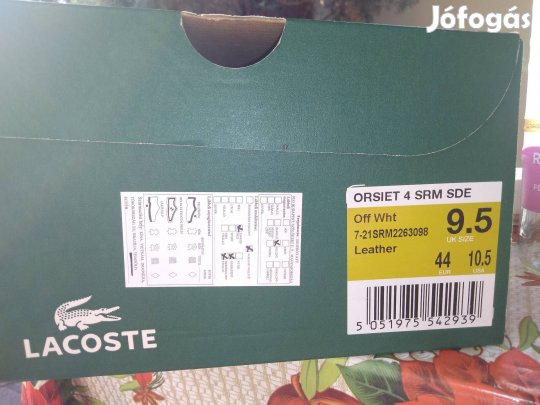 Lacoste bőr utcai sportos cipő 44-es