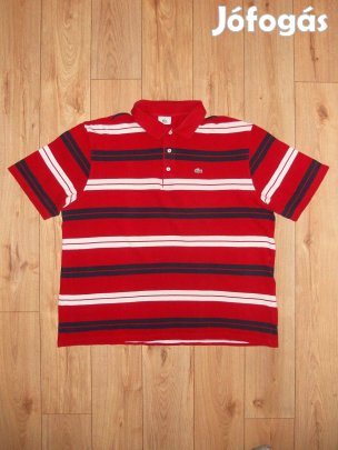 Lacoste csíkos galléros póló (3XL-es)