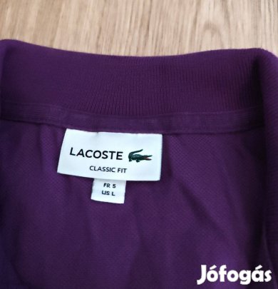 Lacoste pamut férfi póló L