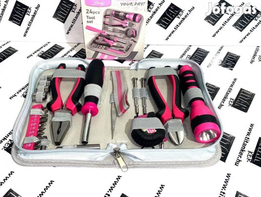 Lady Szerszámkészlet hölgyeknek 23db női rózsaszín szerszám készlet