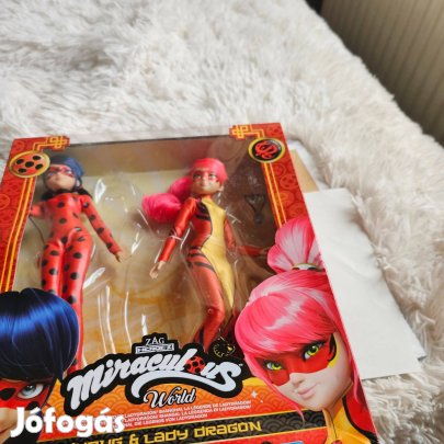 Ladybug & Lady Dragon 2 darabos baba szett új dobozos