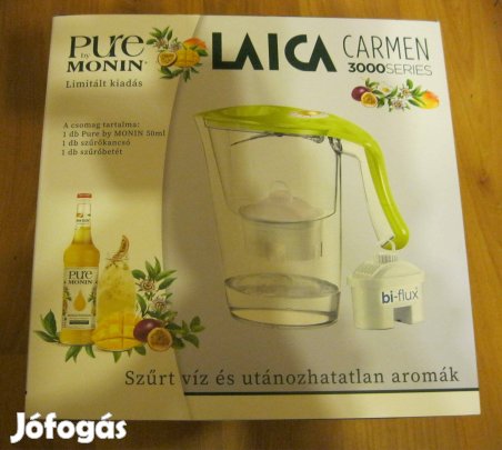 Laica Carmen zöld vízszűrő kancsó mechanikus kijelzővel 2,3 L