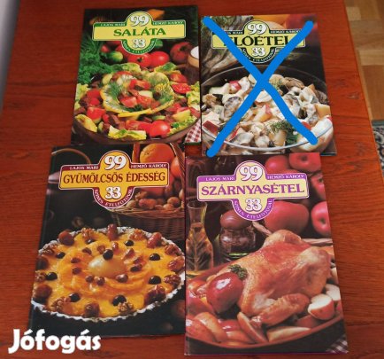 Lajos Mari - Hemző Károly szakácskönyv csomag / 3 db könyv