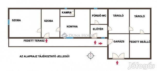 Lajoskomárom, 68 m2-es családiház eladó