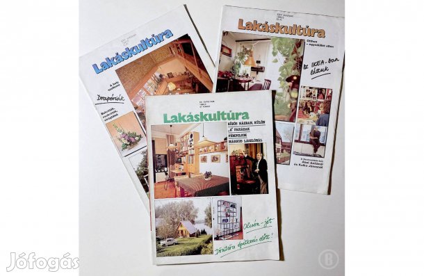 Lakáskultúra magazin (1985-1996) 9 db - - - (Csak személyesen!)
