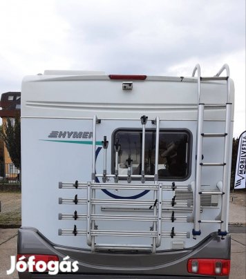 Lakóautó lakokocsi kerékpártartó Hymer