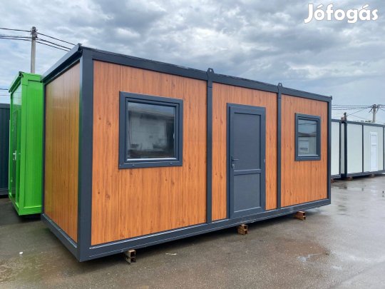 Lakókonténer fautánzattal eladó