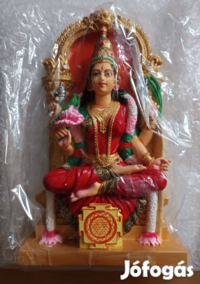 Lalitha Devi szobor, Gangesz agyagból, 24 cm, új
