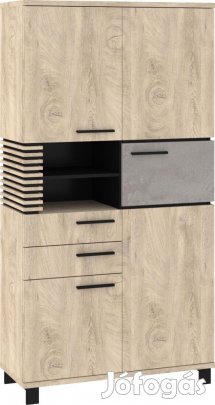 Lam-365 ruhásszekrény polcos