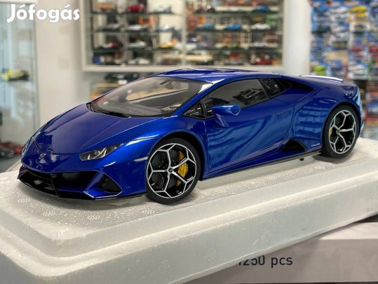 Lamborghini Huracan Evo 2019 blue nethuns 1:18 Autoart Composite 79212