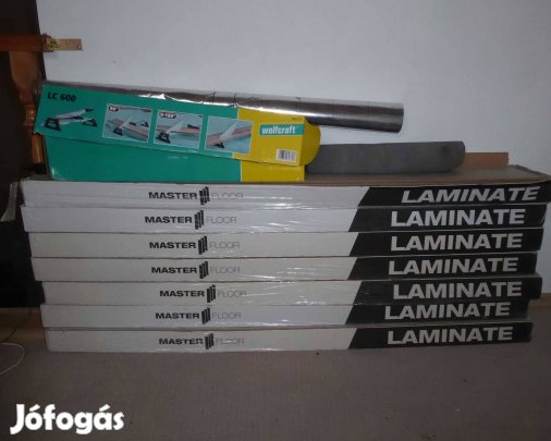 Laminált panelek Masterfloor 8 mm-es tölgy szürke, 14 nm, kiegészítők