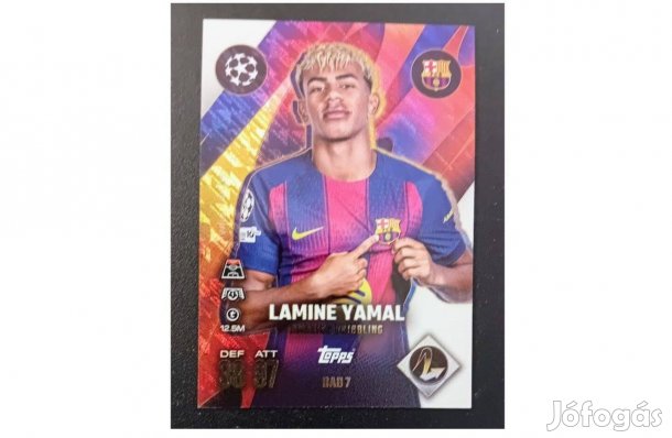 Lamine Yamal Barcelona Build-a-Baller Ultimate Baller focis kártya