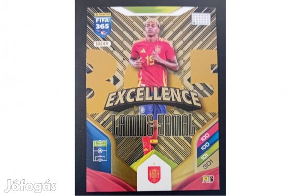 Lamine Yamal Spanyolország Excellence XXL focis kártya Panini FIFA '26