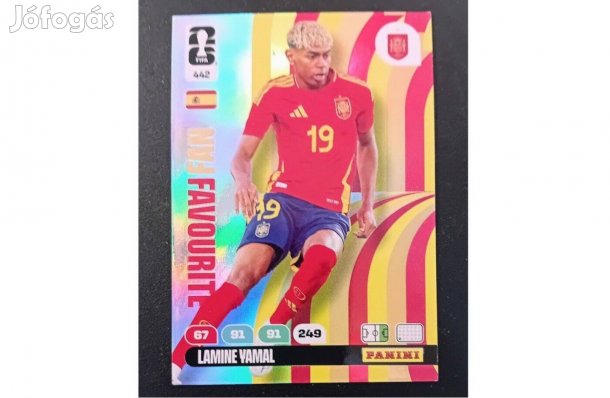 Lamine Yamal Spanyolország Fan Favourite focis kártya World Cup 2026
