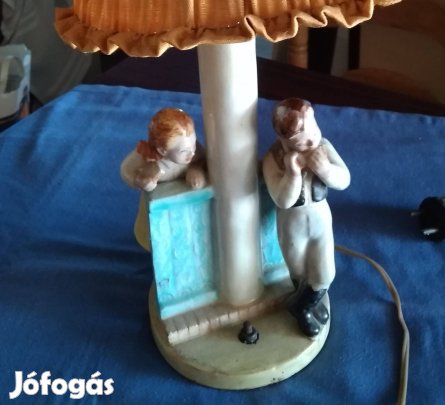 Lámpa retró, asztali figurás 1920