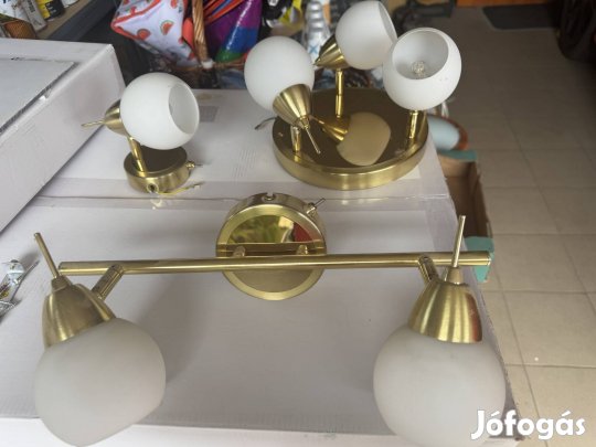 Lampa szett eladó 3 részes arany
