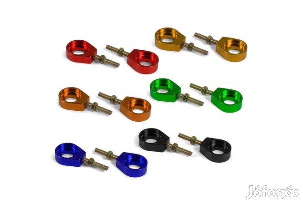 Láncfeszítő alumínium fekete - d.12mm Pit Bike / Dirt Bike