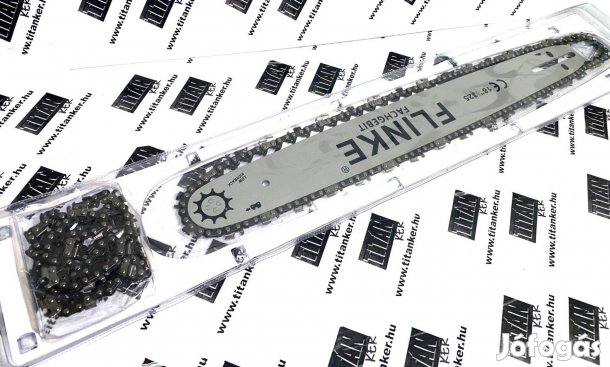 Láncfűrész láncvezető 72 szemes 1,5mm 0,325 2db lánccal szettben