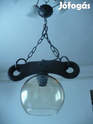 Láncos,- fa mennyezeti lámpa